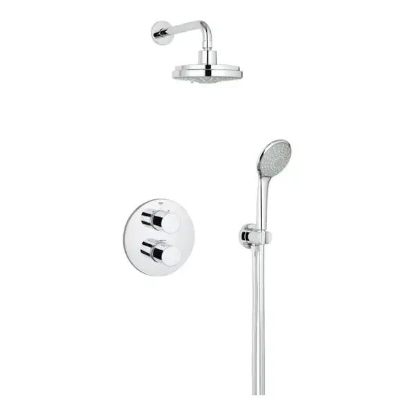 Душевая система скрытого монтажа с термостатом Grohe Grohtherm 3000 Cosmopolitan (34399000) фото 1 Aquada.com.ua