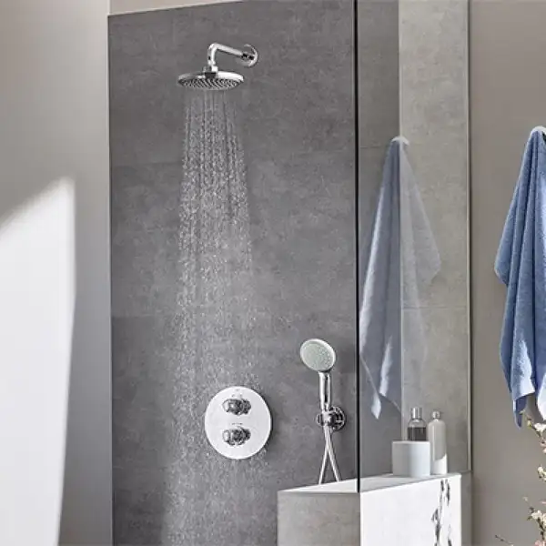 Душевая система скрытого монтажа с термостатом Grohe Grohtherm 1000 (34582000) фото 2 Aquada.com.ua