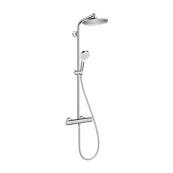 Душевая система с термостатом Hansgrohe Crometta S 240 1jet (цвет - хром) (26769000) фото 1 Aquada.com.ua