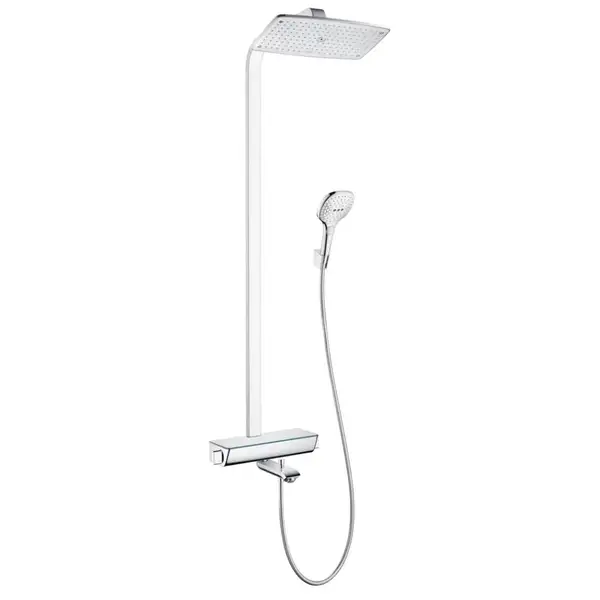 Душова система Hansgrohe Raindance E 360 Showerpipe з термостатом для ванни, хром (27113000)