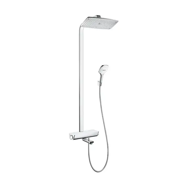 Душевая система с термостатом Hansgrohe Raindance E Showerpipe 360 1jet (цвет - хром/белый) (27113400) фото 1 Aquada.com.ua