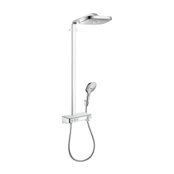 HANSGROHE Душевая система с термостатом ShowerTablet Raindance Select E Air 3jet 300 Showerpipe (27127000) фото 1 Aquada.com.ua