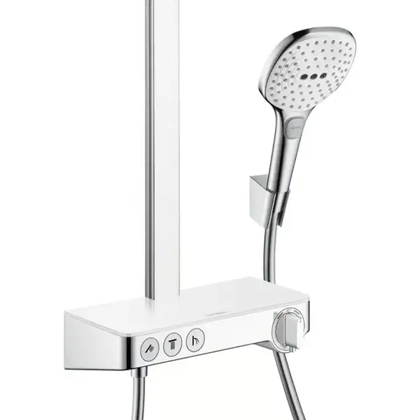 Hansgrohe Raindance Select E Душевая система, белый/хром (27127400)