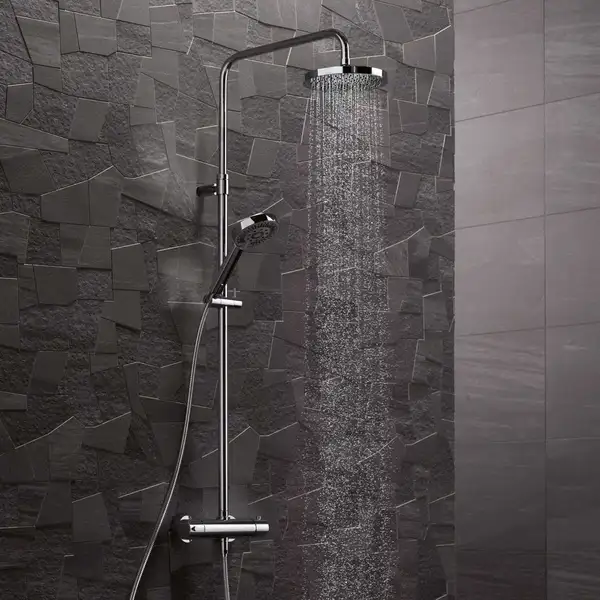 Душевая система с термостатом Hansgrohe Raindance Select S Showerpipe 300 2jet (цвет - хром) (27133000) фото 2 Aquada.com.ua