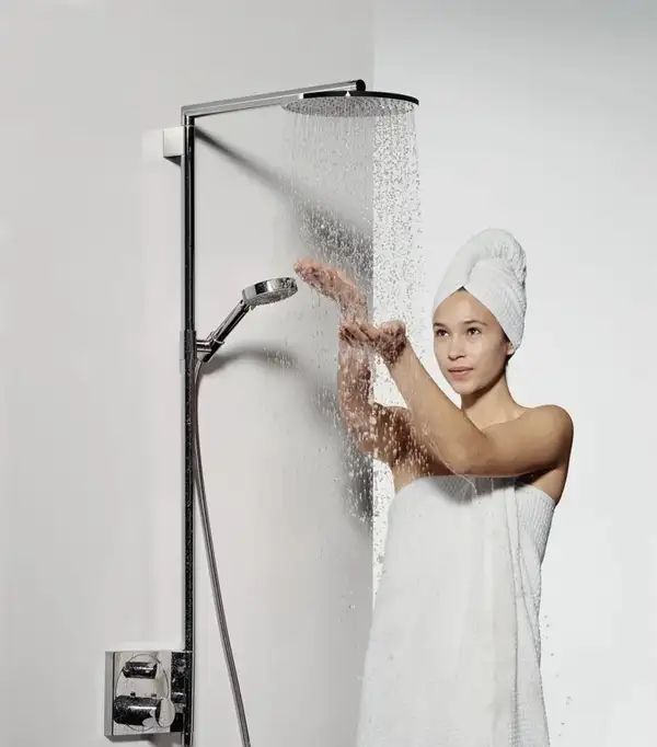 Душевая система с термостатом Hansgrohe Raindance S Showerpipe (цвет - хром) (27145000) фото 2 Aquada.com.ua