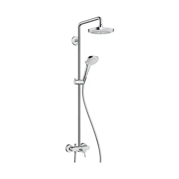 Hansgrohe Croma E Showerpipe 180 2jet Душевая система, хром/белый (27258400)