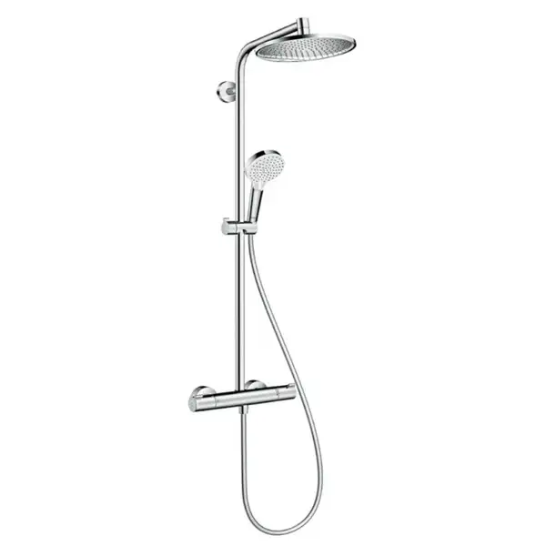 HANSGROHE Hansgrohe Душевая система c термостатом, хром Crometta S 240 1jet Showerpipe (27267000) фото 3 Aquada.com.ua
