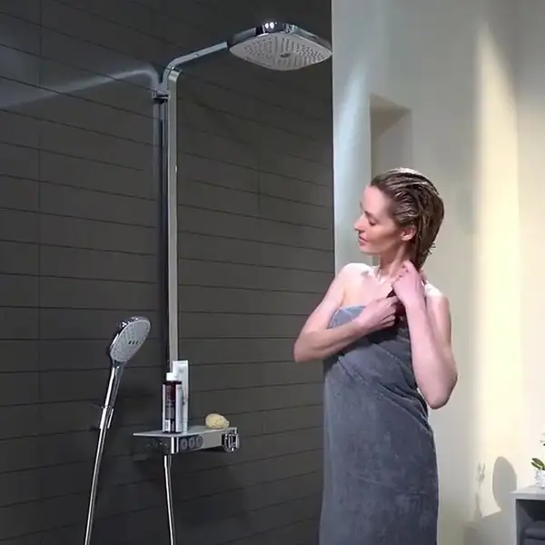 Hansgrohe Raindance Select E Душевая система, белый/хром (27283400)