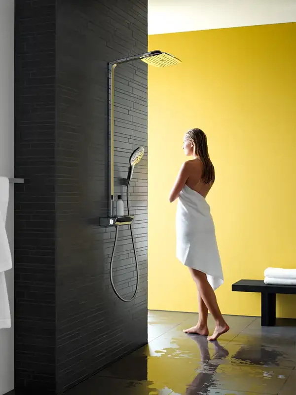 Душевая система с термостатом Hansgrohe Raindance E Showerpipe 360 1jet с ShowerTablet Select 300 (цвет - хром) (27288000) фото 2 Aquada.com.ua