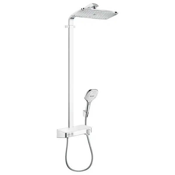 HANSGROHE Raindance Select E 360 1jet ST Showerpipe Душевая система, белый/хром (27288400) фото 1 Aquada.com.ua