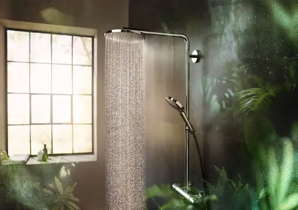 HANSGROHE Душевая система 240 1jet P, Powder Rain, с термостатом, хром Raindance Select S Showerpipe (27633000) фото 5 Aquada.com.ua