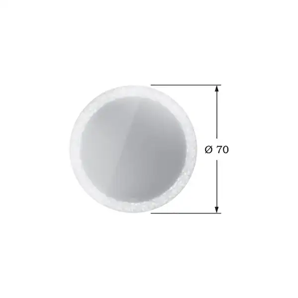 Зеркало с LED подсветкой версия «sensor» Duravit Happy D.2 Plus Ø 70 см (HP7480S0000) фото 3 Aquada.com.ua