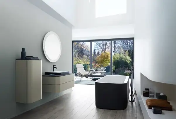 Зеркало с LED подсветкой версия «sensor» Duravit Happy D.2 Plus Ø 90 см (HP7481G0000) фото 3 Aquada.com.ua