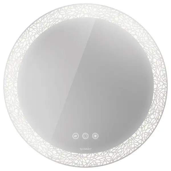 Комплект зеркал (2 штуки) с LED подсветкой версия «icon» Duravit Happy D.2 Plus Ø 70 см (HP7487G0000) фото 2 Aquada.com.ua