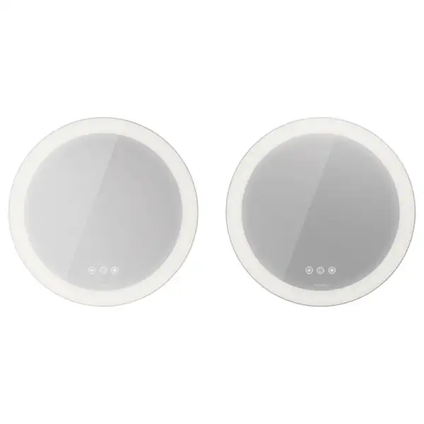 Зеркало с LED подсветкой версия «icon» Duravit Happy D.2 Plus Ø 70 см (HP7487S0000) фото 2 Aquada.com.ua