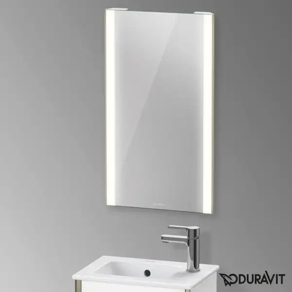 Зеркало с LED подсветкой Duravit XViu 45 х 4 х h80 см, версия "sensor" (XV70300B1B1) фото 2 Aquada.com.ua