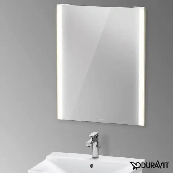 Зеркало с LED подсветкой Duravit XViu 62 х 4 х h80 см, версия "sensor" (XV70310B1B1) фото 2 Aquada.com.ua