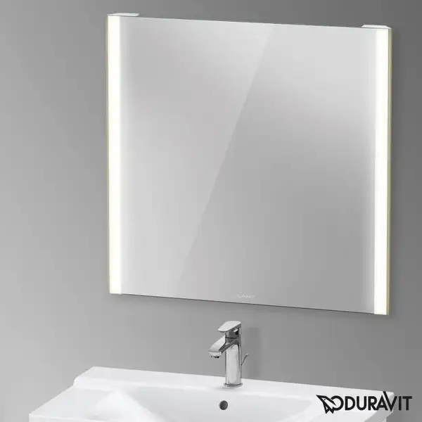 Зеркало с LED подсветкой Duravit XViu 82 х 4 х h80 см, версия "sensor" (XV70320B1B1) фото 2 Aquada.com.ua