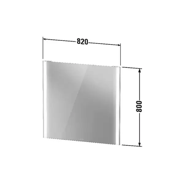 Зеркало с LED подсветкой Duravit XViu 82 х 4 х h80 см, версия "sensor" (XV70320B1B1) фото 6 Aquada.com.ua