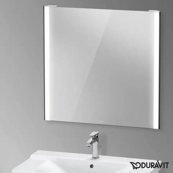 Зеркало с LED подсветкой Duravit XViu 82 х 4 х h80 см, версия "sensor" (XV70320B2B2) фото 4 Aquada.com.ua