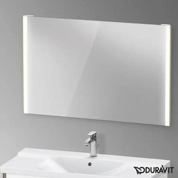 Зеркало с LED подсветкой Duravit XViu 122 х 4 х h80 см, версия "sensor" (XV70340B1B1) фото 2 Aquada.com.ua