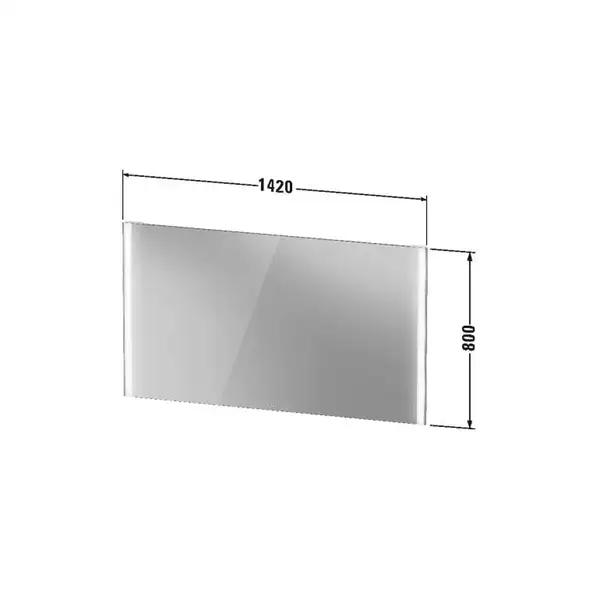 Зеркало с LED подсветкой Duravit XViu 142 х 4 х h80 см, версия "sensor" (XV70360B1B1) фото 5 Aquada.com.ua