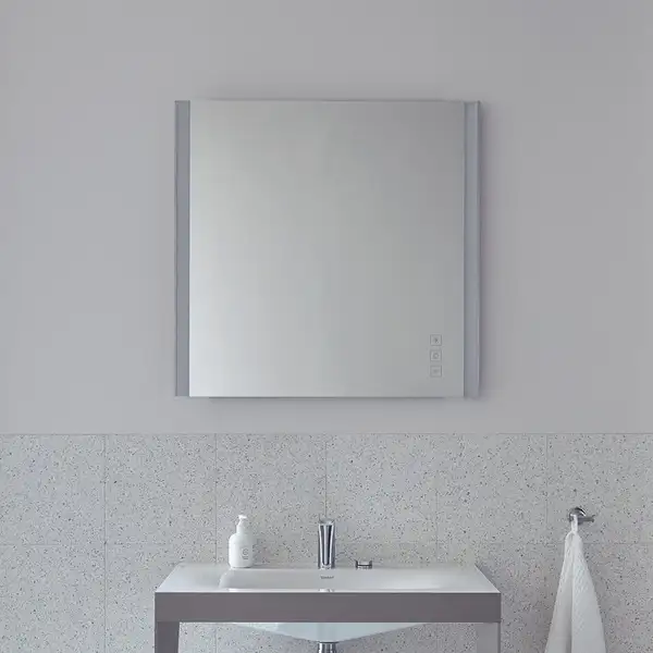 Зеркало с LED подсветкой Duravit XViu 82 х 4 х h80 см, версия "icon" (XV70420B1B1) фото 2 Aquada.com.ua
