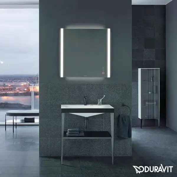 Зеркало с LED подсветкой Duravit XViu 82 х 4 х h80 см, версия "icon" (XV70420B2B2) фото 3 Aquada.com.ua