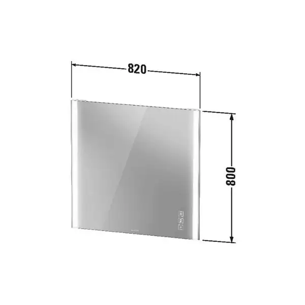 Зеркало с LED подсветкой Duravit XViu 82 х 4 х h80 см, версия "icon" (XV70420B2B2) фото 5 Aquada.com.ua