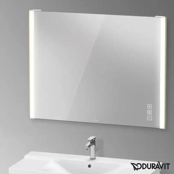 Зеркало с LED подсветкой Duravit XViu 102 х 4 х h80 см, версия "icon" (XV70430B1B1) фото 3 Aquada.com.ua