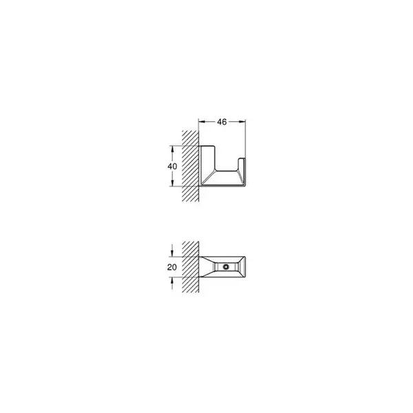 Гачок для халата Grohe Selection Cube (40782000)