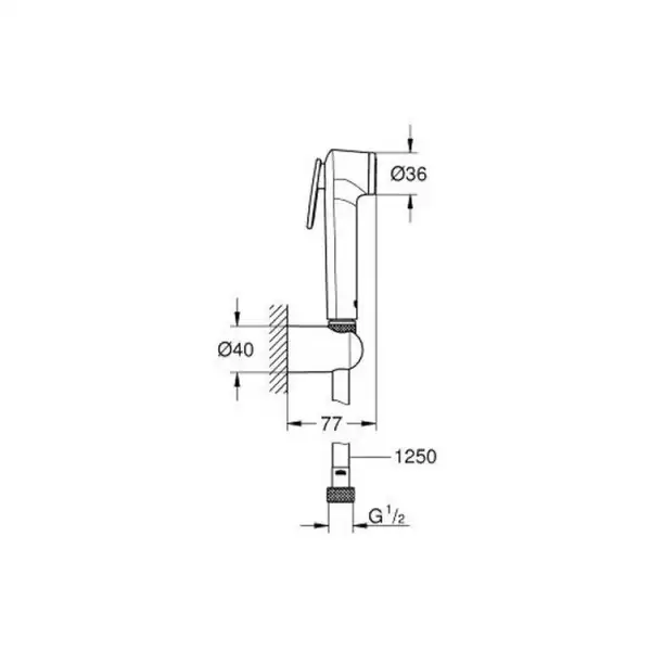 Grohe Tempesta-F Trigger Spray Гігієнічний душ, хром (26356IL0)