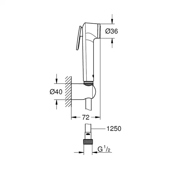 Grohe Tempesta-F Trigger Spray Гігієнічний душ, хром (26356IL0)