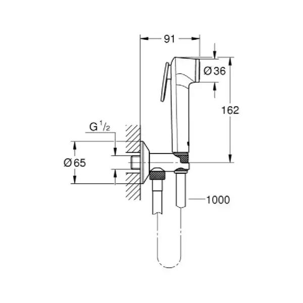 Grohe Tempesta-F Trigger Spray Гигиенический душ, хром (26358000)