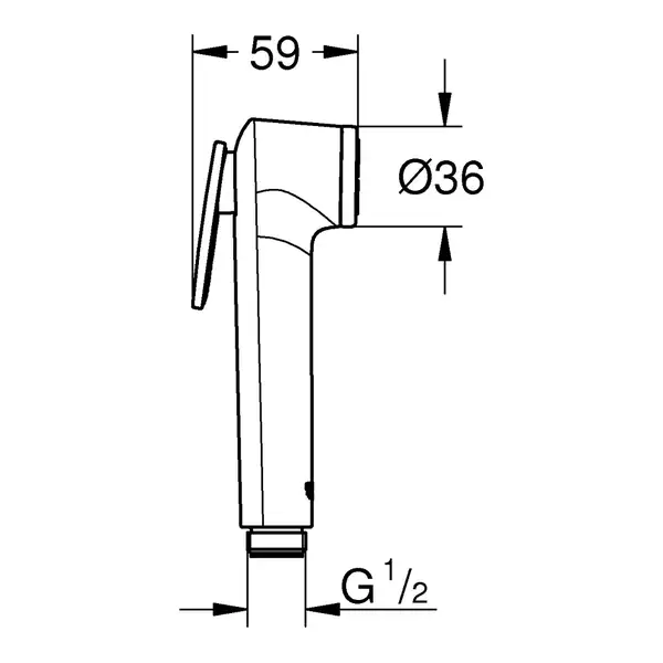 Grohe Tempesta-F Trigger Spray Лійка для душу, хром (27512001)