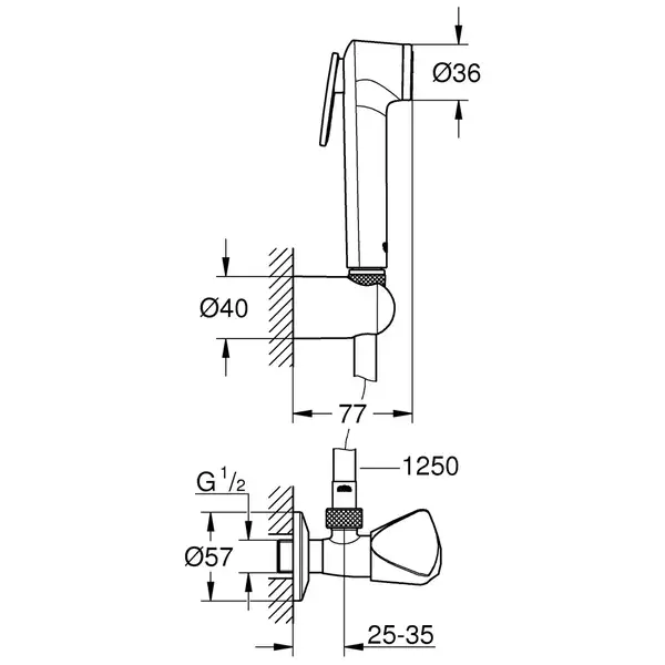Grohe Tempesta-F Trigger Spray, хром (27514001)