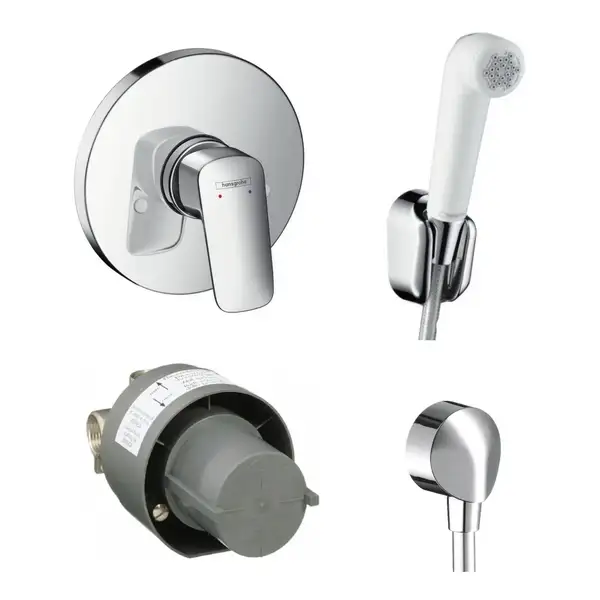HANSGROHE  Набор скрытого монтажа с гигиенической лейкой Logis  (3А101219) фото 1 Aquada.com.ua
