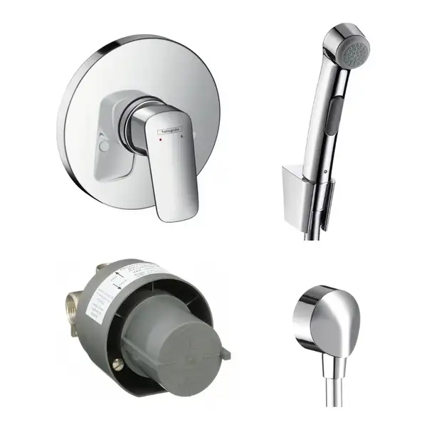 HANSGROHE  Набор скрытого монтажа с гигиенической лейкой Logis  (3В111219) фото 1 Aquada.com.ua