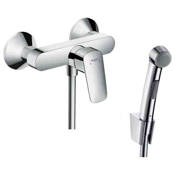 Набор для гигиенического душа Hansgrohe Logis (цвет - хром) (7160000S) фото 2 Aquada.com.ua
