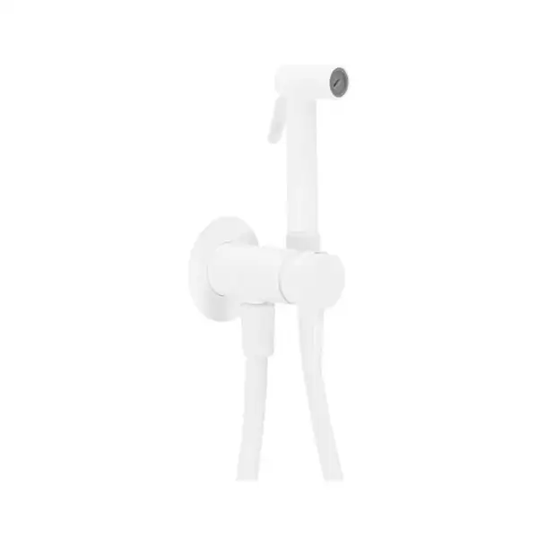 Гигиенический душ скрытого монтажа Paffoni Tweet Round Mix со смесителем и шлангом (цвет - белый матовый) (ZDUP110BO) фото 1 Aquada.com.ua