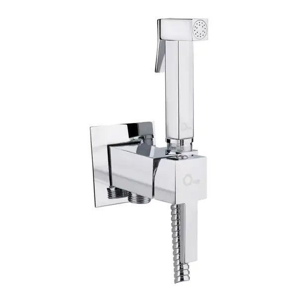 Набір для гігієнічного душу зі змішувачем Qtap Inspai-Varius CRM V00440201 (QTINSVARCRMV00440201) фото 1 Aquada.com.ua