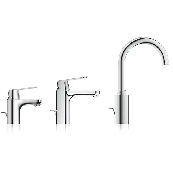 Смеситель для раковины Grohe Eurosmart Cosmopolitan (цвет - хром), с донным клапаном (23325000) фото 8 Aquada.com.ua