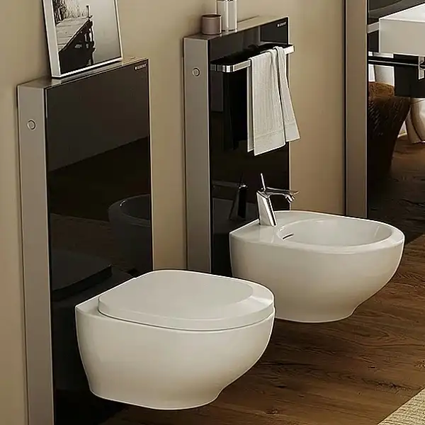 Инсталляция для унитаза Geberit Monolith Premium 131.021.SJ.1 (стекло черное) (131.021.SJ.1) фото 2 Aquada.com.ua