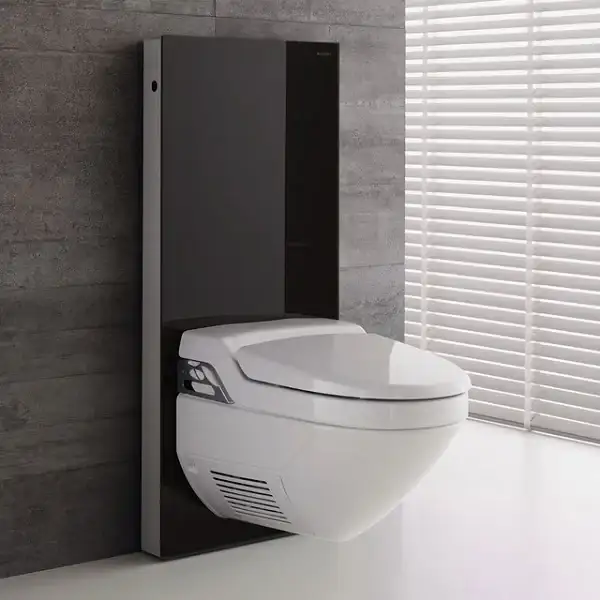 Инсталляция для унитаза Geberit Monolith Premium 131.224.SJ.1 (стекло черное) Geberit AquaClean 8000 высота 101 см (131.224.SJ.1) фото 2 Aquada.com.ua