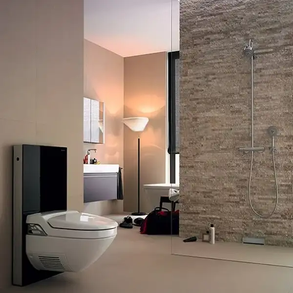 Инсталляция для унитаза Geberit Monolith Premium 131.232.SJ.1 (стекло черное) Geberit AquaClean 8000 высота 114 см (131.232.SJ.1) фото 2 Aquada.com.ua