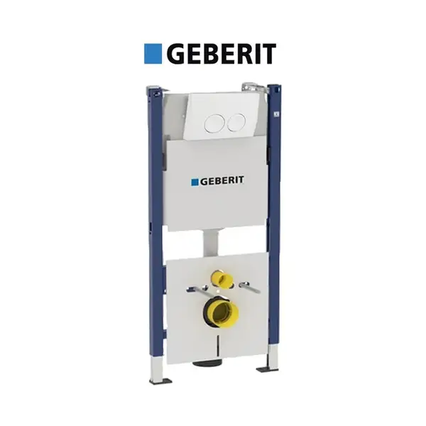 Инсталляция Geberit Duofix 458.120.11.1 (4-в-1) комплект (клавиша белая) фото 1 Aquada.com.ua