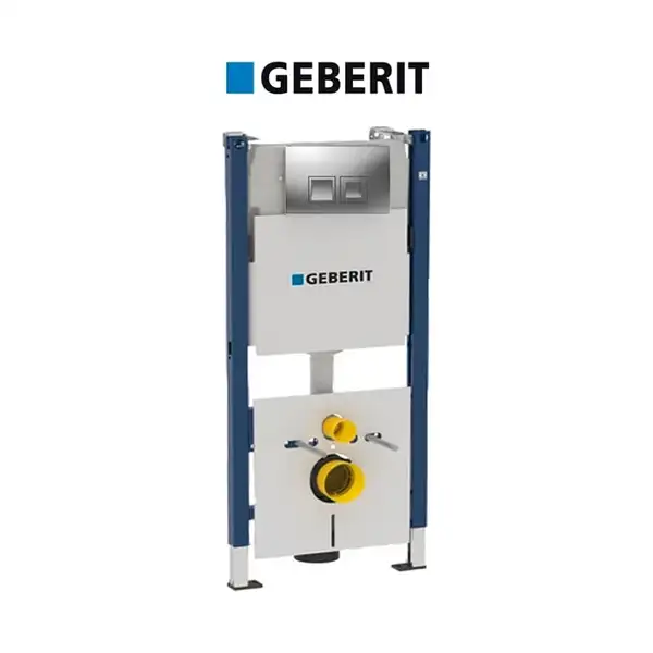 Инсталляция Geberit Duofix 458.168.46.1 (4-в-1) комплект (клавиша хром мат) фото 1 Aquada.com.ua