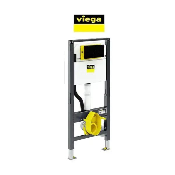 Инсталляция для унитаза Viega Prevista Dry с кнопкой Style 23 черный цвет (771997 + 773175) фото 1 Aquada.com.ua