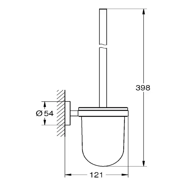 Туалетний йоржик, Grohe Essentials, графіт (40374AL1)