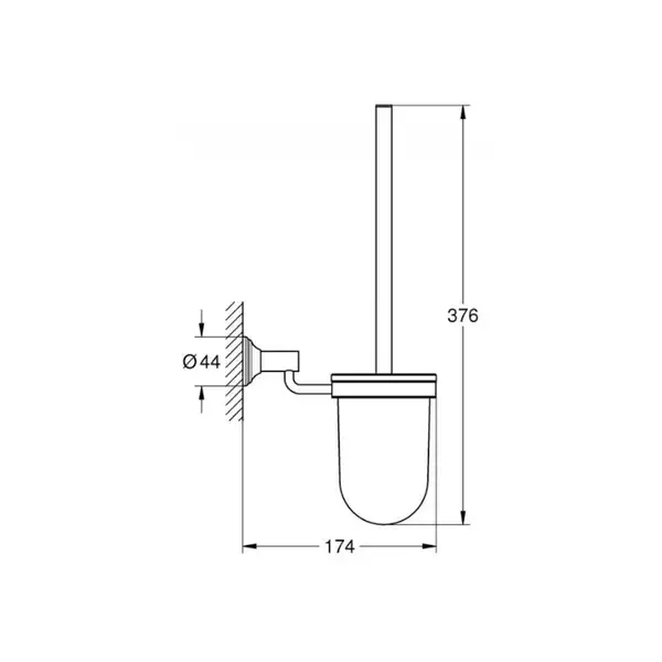 Ершик для унітазу Grohe Essentials Authentic (40658001)